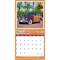 American Woodies | 2026 12 x 24 Inch (Hanging) Monthly Square Wall Calendar | Plastic-Free | Motor Club | Automobiles Truck Classic